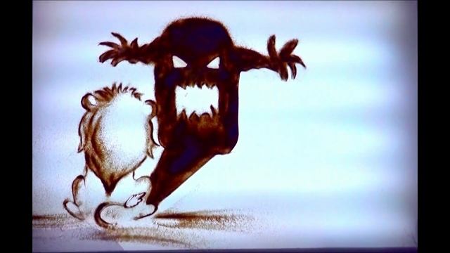 Песочный ролик. История со Львом. Спектакль «Волшебник изумрудного города». смотреть онлайн