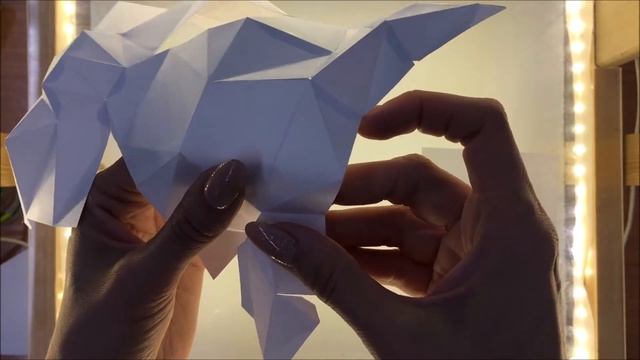 МК Маска кошки в технике PaperCraft
