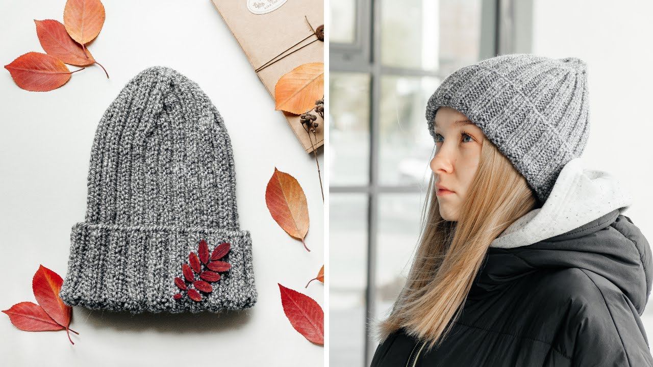 Простая шапка Тыковка с идеальной макушкой МК для начинающих смотреть онлайн