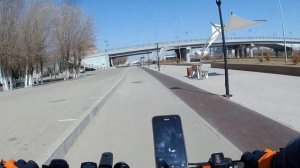 Весенние покатушки на электровелосипеде. Ветер не помеха.