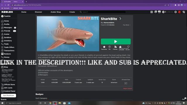 HOW TO GET A FREE VIP SERVER I Roblox Sharkbite