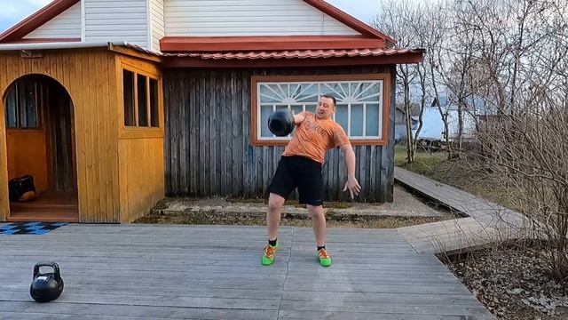 Рывок гири 40 кг 16 раз (по 8 раз каждой рукой) смотреть онлайн