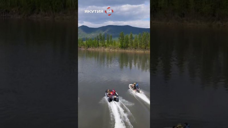 Сплав по весенней реке в Якутии/Rafting on the spring river in Yakutia  #якутия #россия #природа