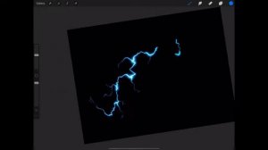 electricity animation effect made in procreate with iPad Pro