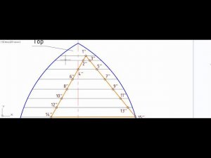Начертательная геометрия (задача 4-2) Пересечение поверхностей