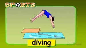 Английский видео словарь  Виды спорта на английском языке