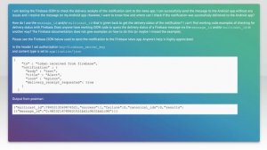 How to check the delivery status of Firebase message sent to an Android application?