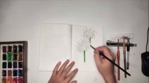 Aprenda a desenhar flores de allium giganteum com Quynh Painter parte 2