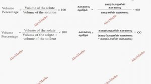 Class 10 Science Concentration of a Solution - Volume percentage Solution Unit 9  Alex Maths