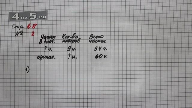 Страница 68 Задание 1 – Математика 3 класс Моро – Учебник Часть 1 смотреть онлайн