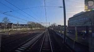 Train Cab Ride NL / 99km Sprinter Ride! / Dordrecht - Rotterdam - Gouda - Amsterdam / February 2024