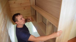 Полка  своими руками. Зонирование мансардного этажа.