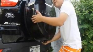 Removing Spare Tire Cover EcoSport