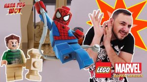 Папа Роб и СПАЙДЕРМЕН против Песочного Человека! Сборка LEGO MARVEL SUPERHEROES! Часть 2