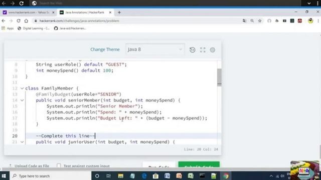 62:Java Annotations || Hackerrank java solution