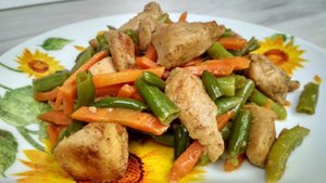 Куриное филе в соевом соусе со стручковой фасолью | Выпуск 35