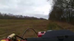 Поездка на мотоблоке на дачу