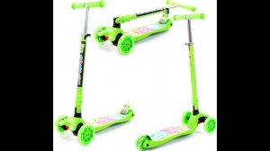 Детский самокат Полесье со складной ручкой.