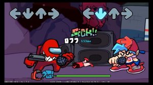 фнф мод красный амонг ас все 3 песни