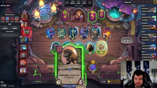 2 Drop Discovers Game Defining 5 Drops | Dogdog Hearthstone Battlegrounds смотреть онлайн