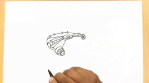 How to Draw the Millennium Falcon from Star Wars