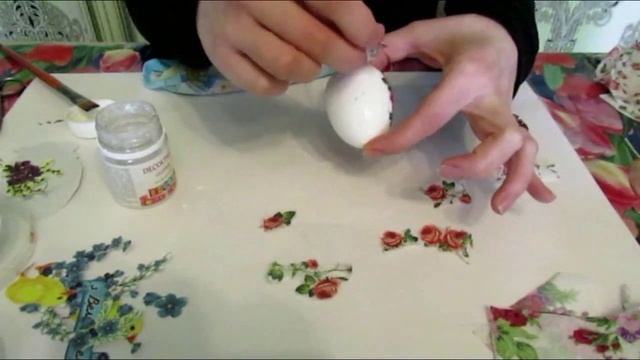 декупаж пенопластовых яиц смотреть онлайн