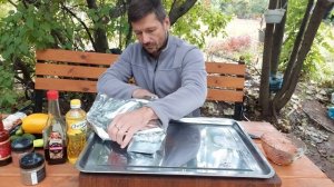 Ароматная и сочная свиная корейка на мангале / Обед на работе