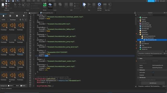 How To Change Footstep Sounds In ROBLOX Studio