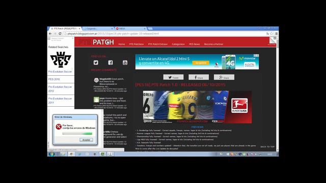 Descargar PTE Patch v1 PES 2016 смотреть онлайн