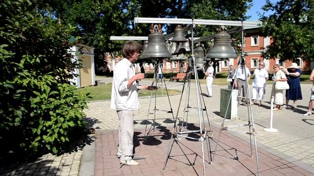 Звонарь Андрей Федорычев в Спасо-Преображенском соборе г.Ярославля