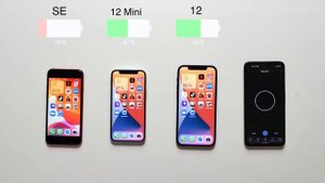 iPhone 12 Mini vs iPhone 12 vs iPhone SE (2020) Battery Comparison!