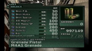 Parasite Eve 2 Cheats/Trainer