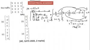 GATE-MATRIX-PREVIOUS YEAR QUESTIONS AND SOLUTIONS