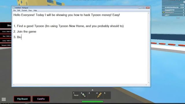Roblox - How to get Tycoon Money with Cheat Engine 6.4 смотреть онлайн
