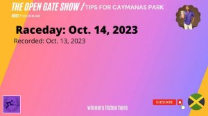 Tips for Caymanas Park Horse Racing, Jamaica - Raceday Saturday, Oct. 14, 2023