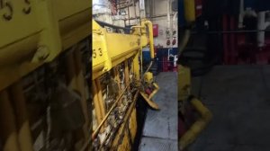 Машинное отделение теплохода река море "Омский".