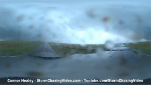 VR 360 Virtual Reality Storm Chase of the Benjamin, TX Tornado and Hail Storm - 4/27/2021