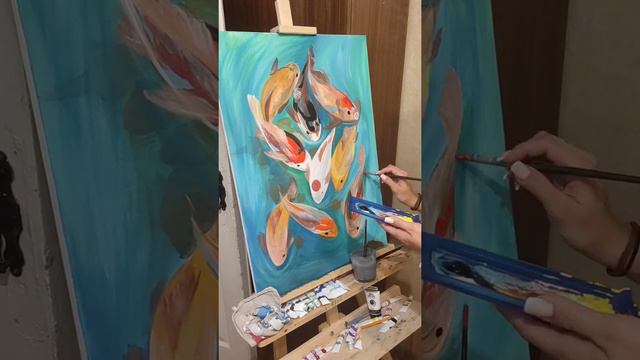 картина, которая  приносит МНОГО ДЕНЕГ #картинаакрилом #pain #acrylicpainting