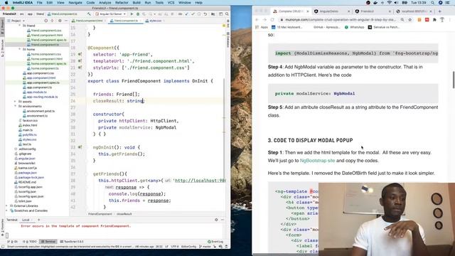 SpringBoot/Angular Tutorial Part 5 - Display the Add New Modal Popup Form смотреть онлайн