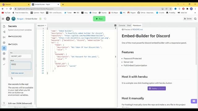 How to make embed builder  [No Code Required] #discord #discordbot #free code #freesourcecode