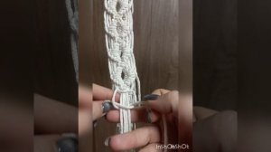 Подхват для штор в технике макраме, 2 часть.