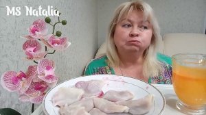 Мукбанг. Вареники  с вишней. Mukbang.