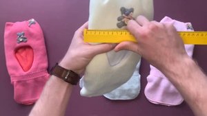 Шапка шлем для девочки зима детская двойная с подкладом Мишка с ушками и цветами в ИМ baziator.ru