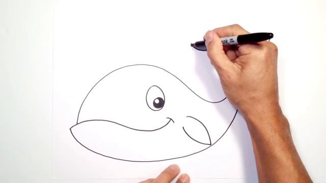 How to Draw a Whale- Art for Beginners смотреть онлайн