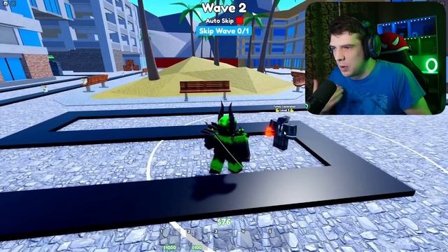 ? Безумный СЧАСТЛИВЧИК в Toilet Tower Defense ROBLOX смотреть онлайн