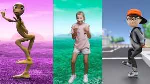 Dame Tu Cosita VS Nick and Scary Teacher 3D-Funny alien dance