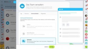 Projektgruppen erstellen | Bitrix24 Zusammenarbeit