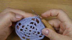 Необычный квадрат крючком КРЫЛЬЯ из журнала Дуплет Unusual crochet square WINGS from Doublet