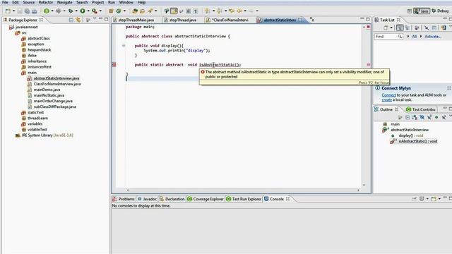 core java interview question and answer can an abstract method have static qualifier смотреть онлайн