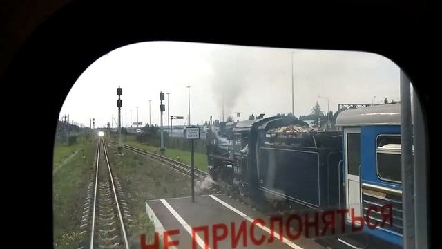 Настоящий паровоз, малая октябрьская железная дорога на Пушкин смотреть онлайн